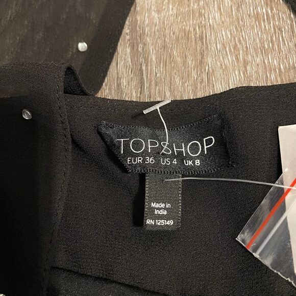 NWT Topshop Crystal Embellished Halter Jumpsuit - Size: 4 - Picture 5 of 16